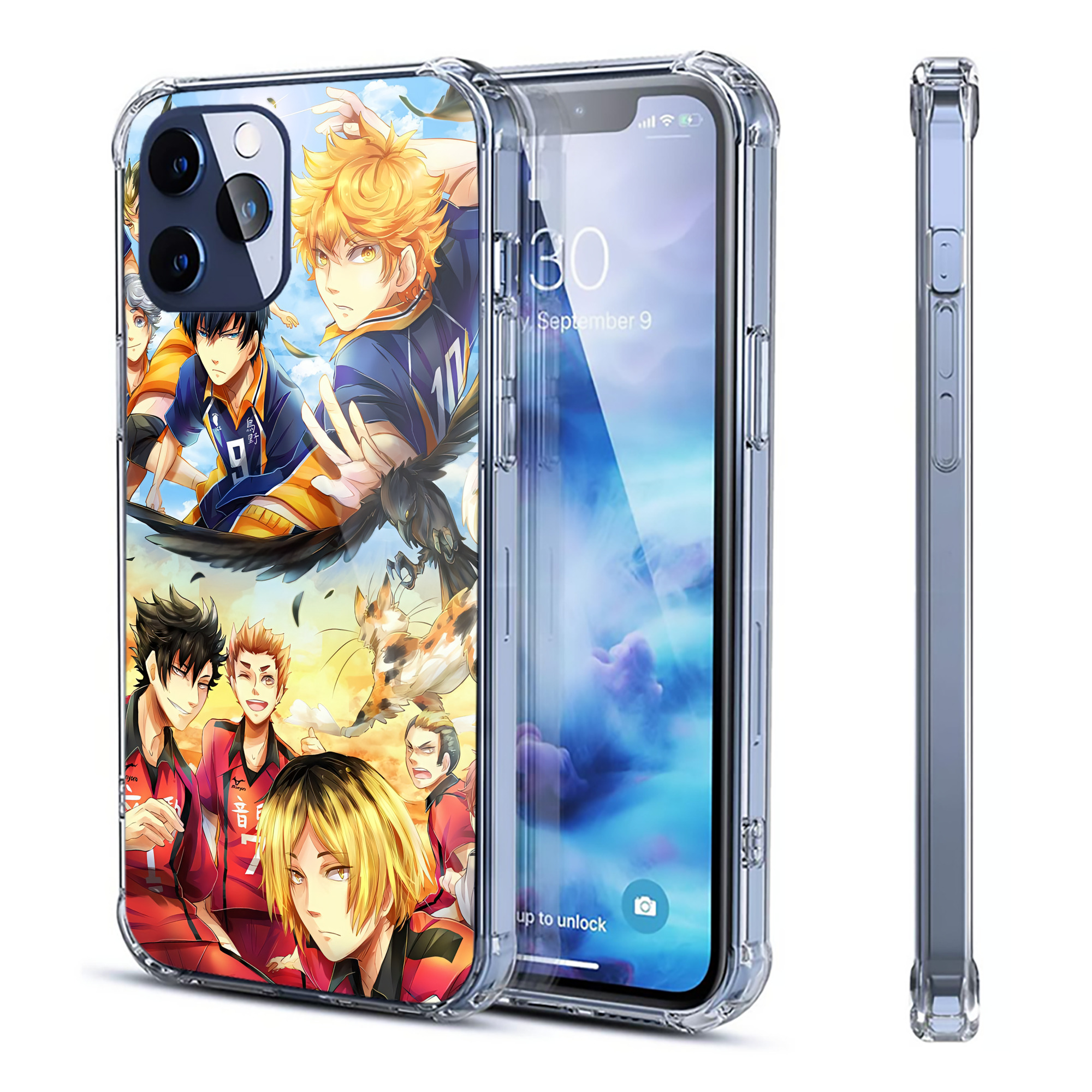 （画像用） ハイキュー!! Haikyu!! 【iPhone 12シリーズ対応】透明スマホケース（クリアソフトケース）